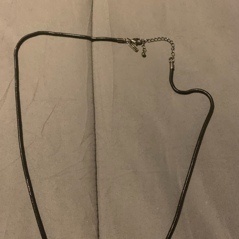 Lane Bryant Black Chain & Tassel Long Necklace - Picture 3 of 3